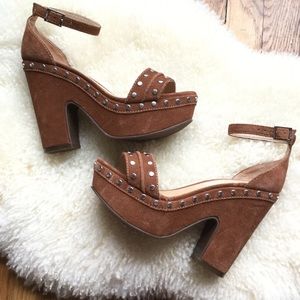 Schutz Chunky Platform Heels